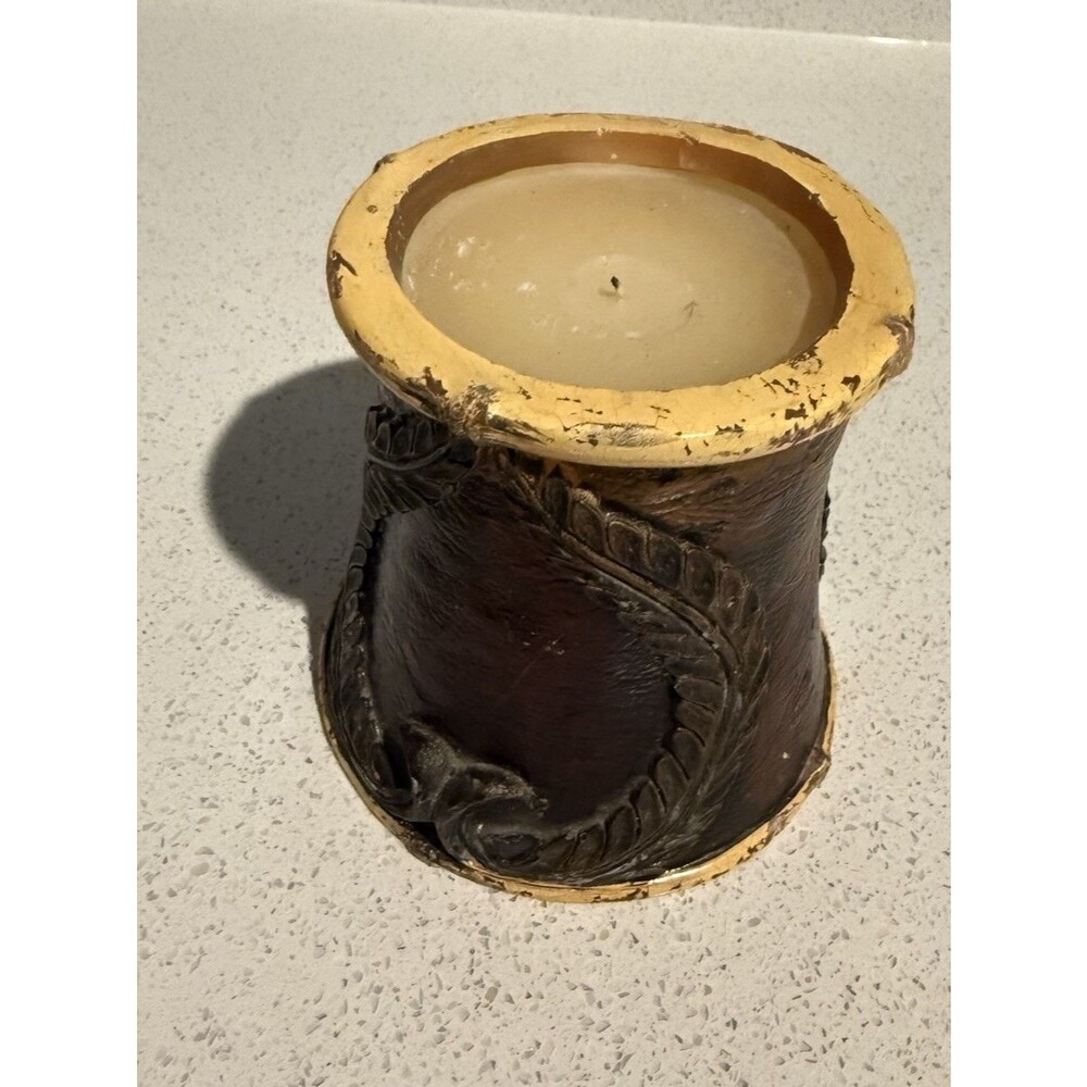 Decorative 3D Candle Bretby Art Pottery Style